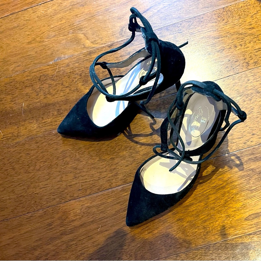 Browns Black lace up sexy heels